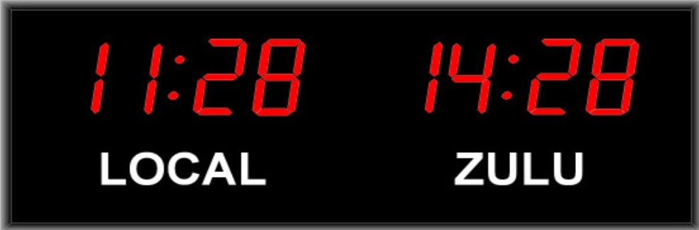 2 Zone Digital Wall Clock Display Systems Btz 42425 2