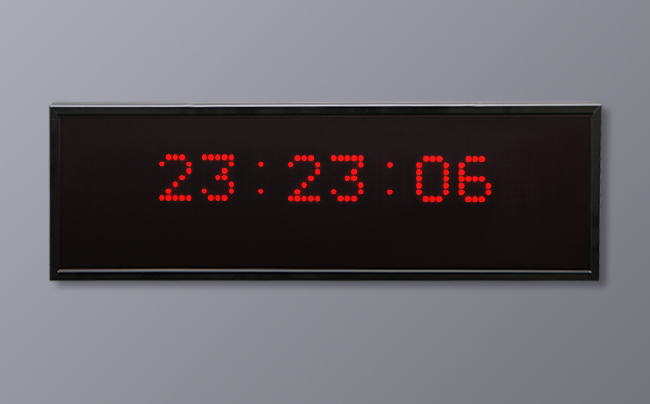 Multi LED Display - 6 Digit 24 Hour Time